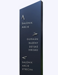 Informačná tabuľa v hoteli